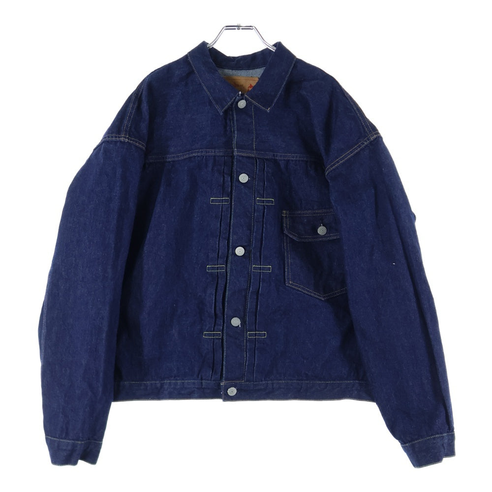 orslow(オアスロー) TYPE1 PLEATED FRONT DENIM BLOUSE 日本製 1stタイプ デニム トラッカージャケット インディゴ 6011