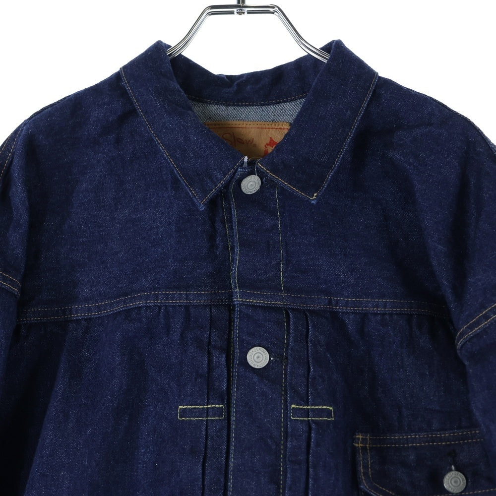 orslow(オアスロー) TYPE1 PLEATED FRONT DENIM BLOUSE 日本製 1stタイプ デニム トラッカージャケット インディゴ 6011