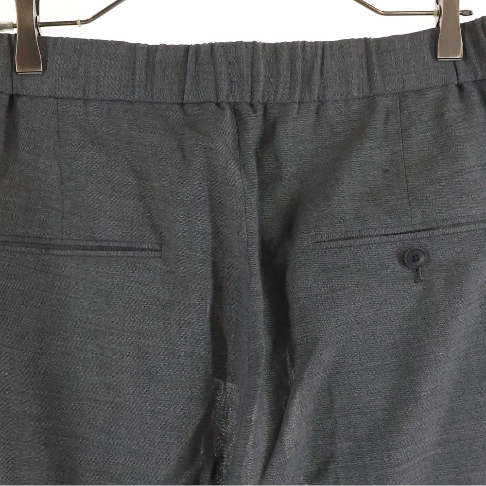 ATON(エイトン) TWIST WOOL TROPICAL TWO TUCKED EASY ツイスト ウールトロピカル ツータック イージーパンツ グレー 8004467