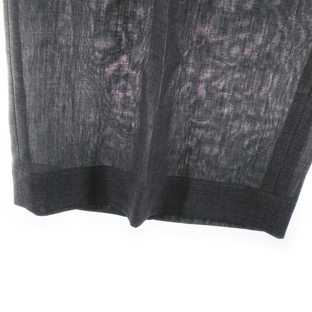 ATON(エイトン) TWIST WOOL TROPICAL TWO TUCKED EASY ツイスト ウールトロピカル ツータック イージーパンツ グレー 8004467