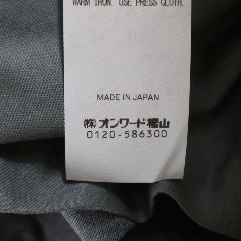 ATON(エイトン) TWIST WOOL TROPICAL TWO TUCKED EASY ツイスト ウールトロピカル ツータック イージーパンツ グレー 8004467