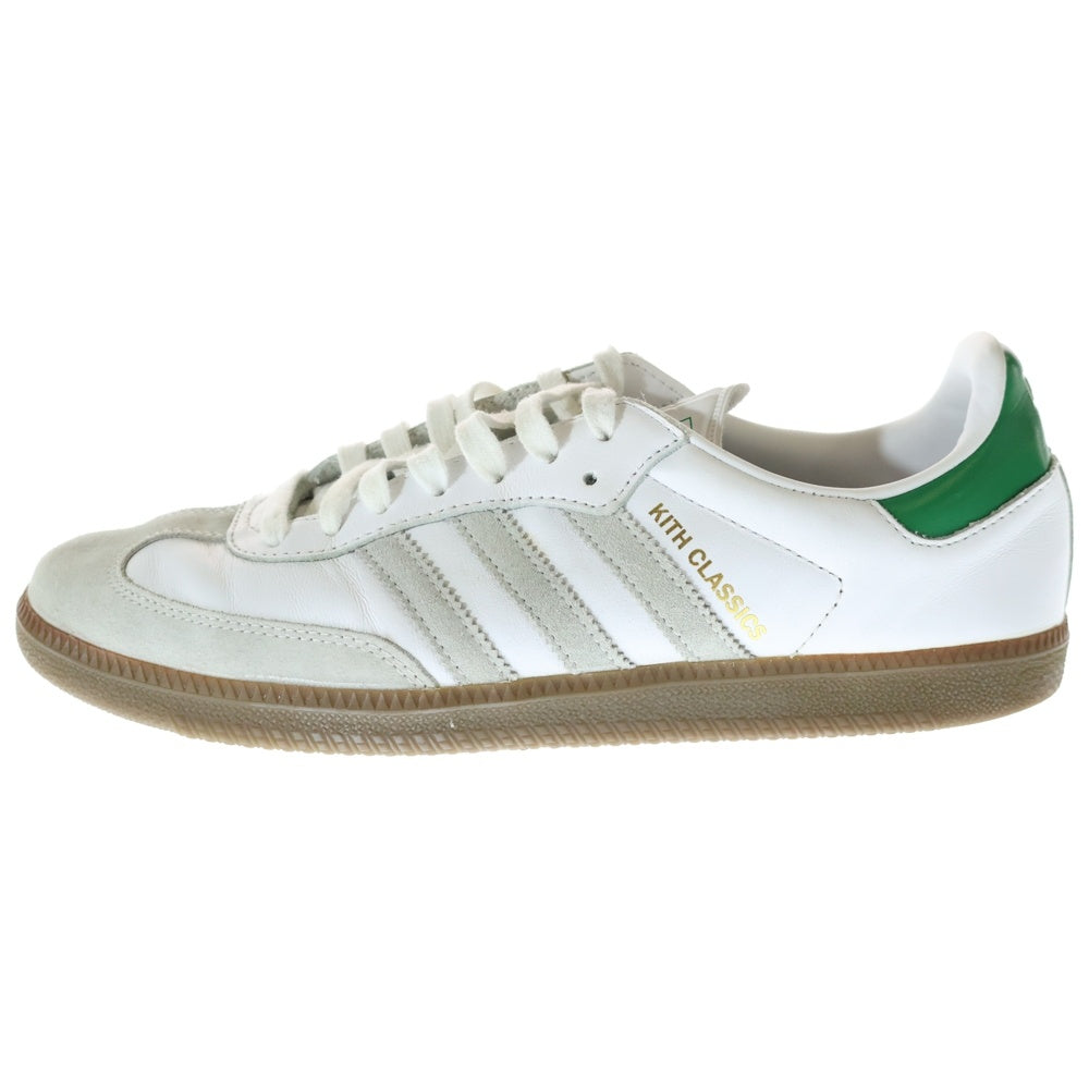 adidas(アディダス) ×KITH SAMBA OG キス サンバ ローカットスニーカー ホワイト/グリーン US10/28cm FX5398