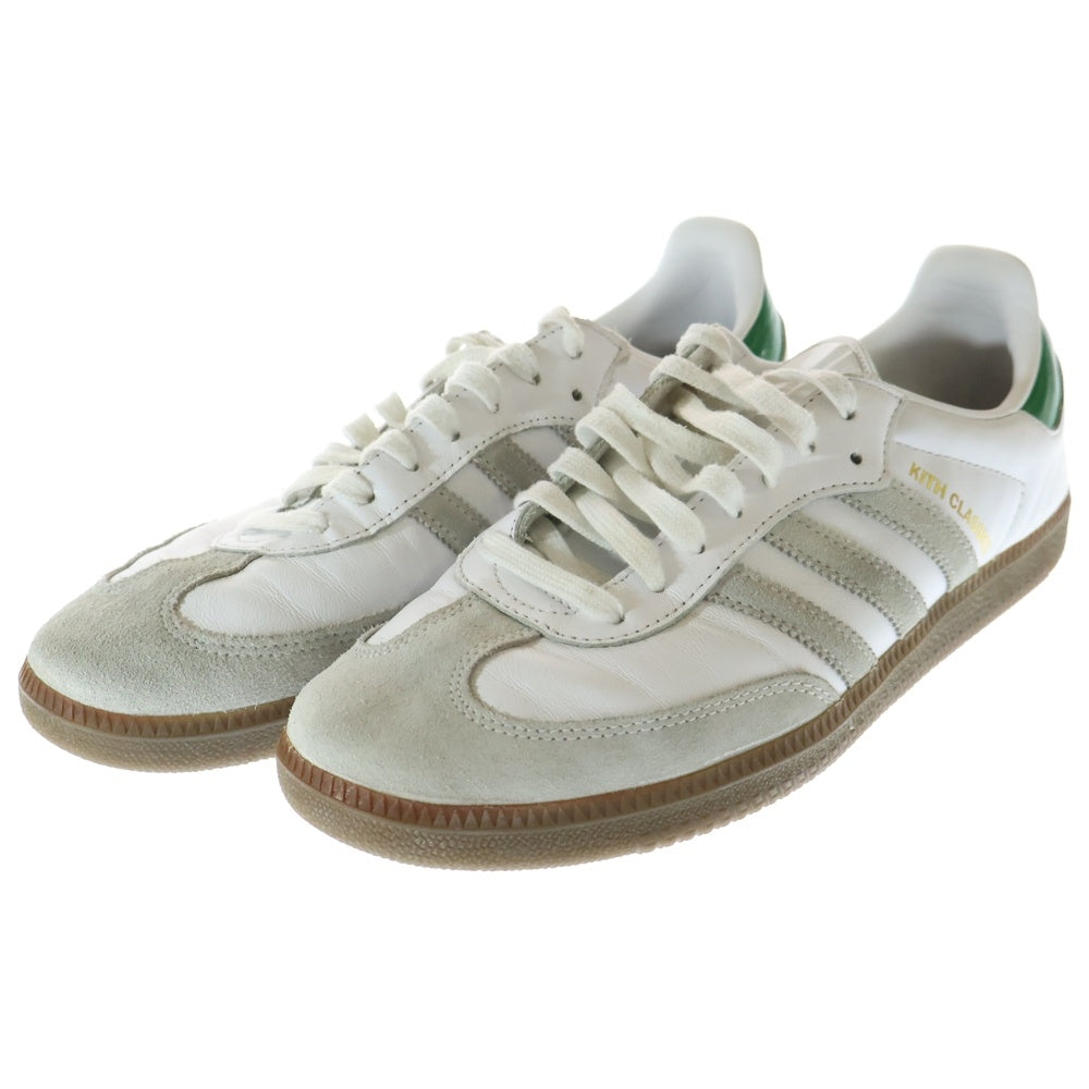 adidas(アディダス) ×KITH SAMBA OG キス サンバ ローカットスニーカー ホワイト/グリーン US10/28cm FX5398