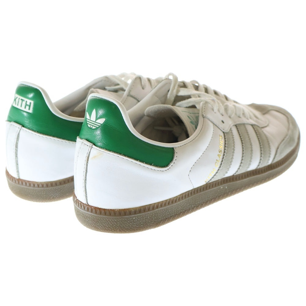adidas(アディダス) ×KITH SAMBA OG キス サンバ ローカットスニーカー ホワイト/グリーン US10/28cm FX5398