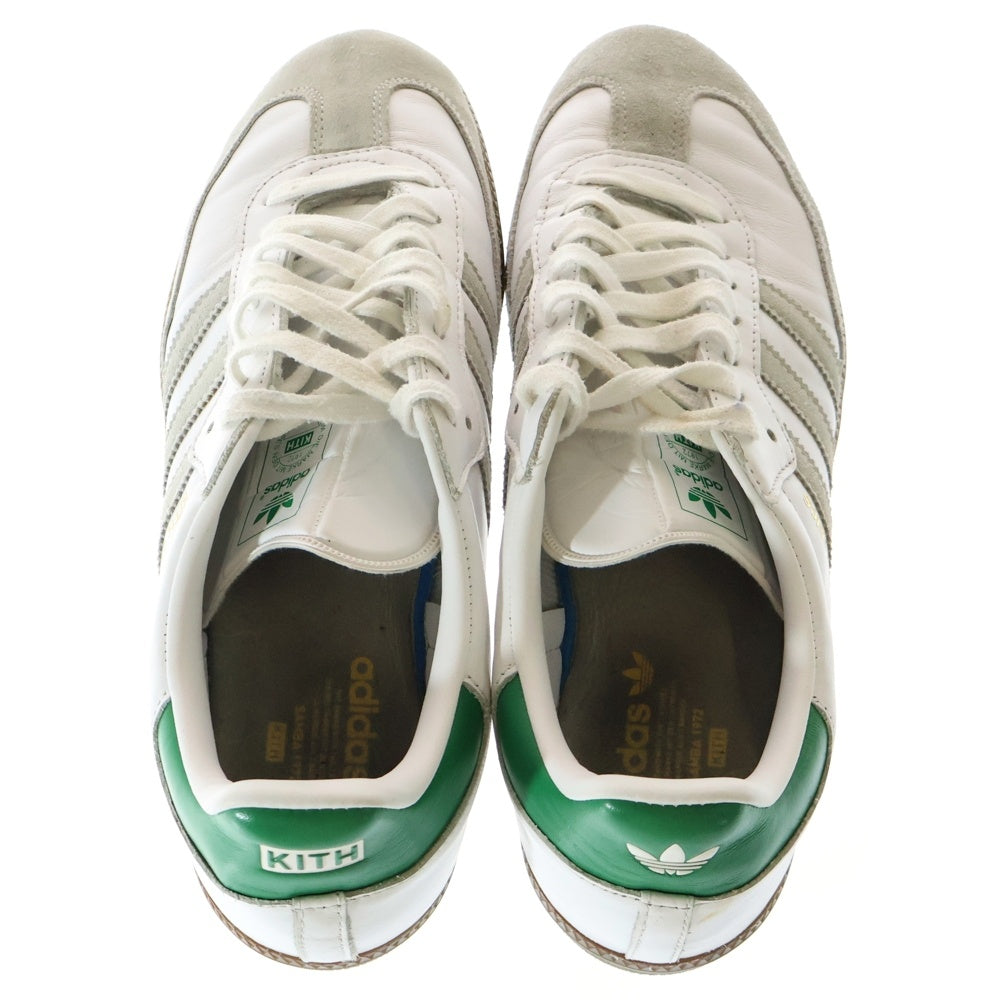 adidas(アディダス) ×KITH SAMBA OG キス サンバ ローカットスニーカー ホワイト/グリーン US10/28cm FX5398