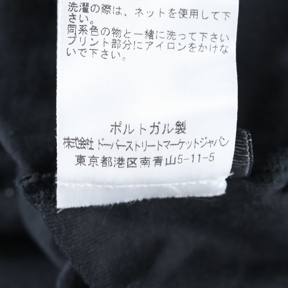 DENIM TEARS(デニムティアーズ) COTTON PEACE LS TEE コットン ピース プリント 長袖Tシャツ カットソー ブラック