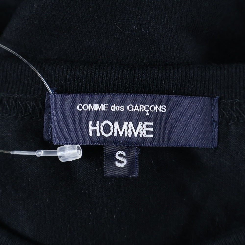 COMME des GARCONS HOMME(コムデギャルソンオム) 25SS AD2024 Cotton Jersey Garment Print T-Shirts コットンジャージー ガーメントプリント 半袖Tシャツ カットソー ブラック HO-T101