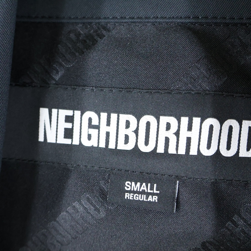 NEIGHBORHOOD(ネイバーフッド) 25SS BALCOLLAR COAT バルカラー コート ブラック 251ZANH-JKM01