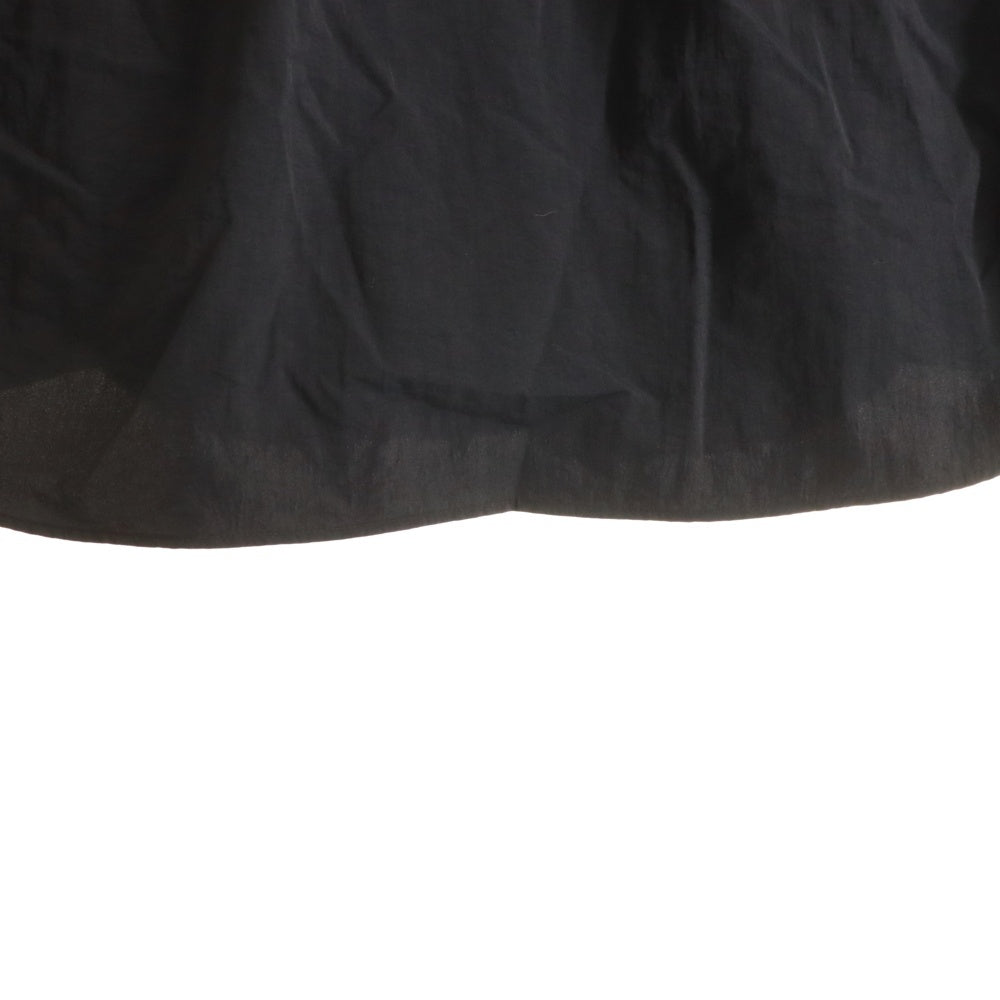 Sacai(サカイ) 25SS NYLON S/S SHIRT ナイロン 半袖シャツ ブラック 25-03722M