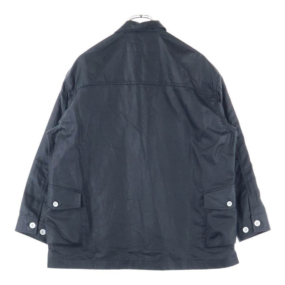 COMME des GARCONS HOMME(コムデギャルソンオム) 24AW AD2024 Cotton Ramie Twill Blouson コットンラミー ツイルブルゾン ジャケット ブラック HO-J029