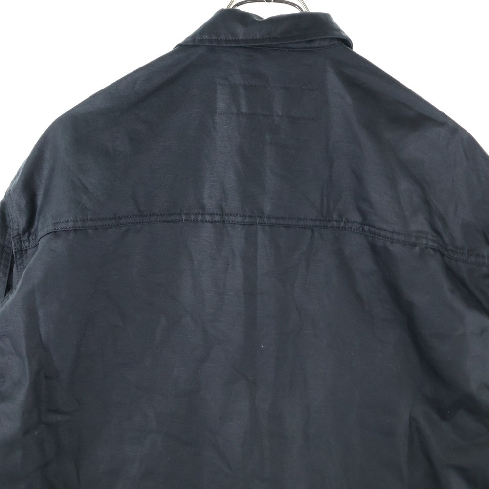 COMME des GARCONS HOMME(コムデギャルソンオム) 24AW AD2024 Cotton Ramie Twill Blouson コットンラミー ツイルブルゾン ジャケット ブラック HO-J029