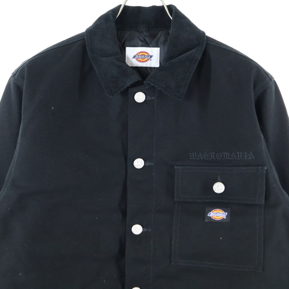 WACKO MARIA(ワコマリア) 24AW ×DICKIES COVERALL ディッキーズ カバーオール ジャケット ブラック 24FW-WMO-DC01