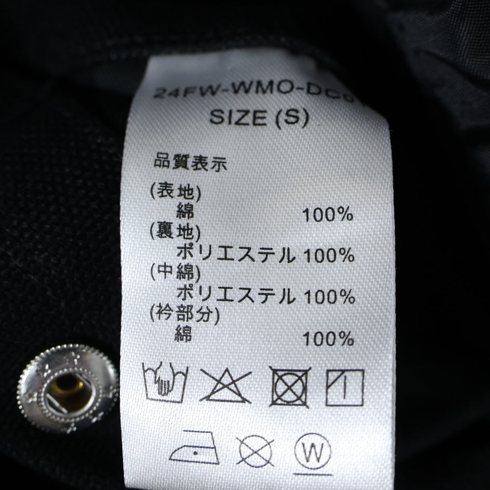 WACKO MARIA(ワコマリア) 24AW ×DICKIES COVERALL ディッキーズ カバーオール ジャケット ブラック 24FW-WMO-DC01