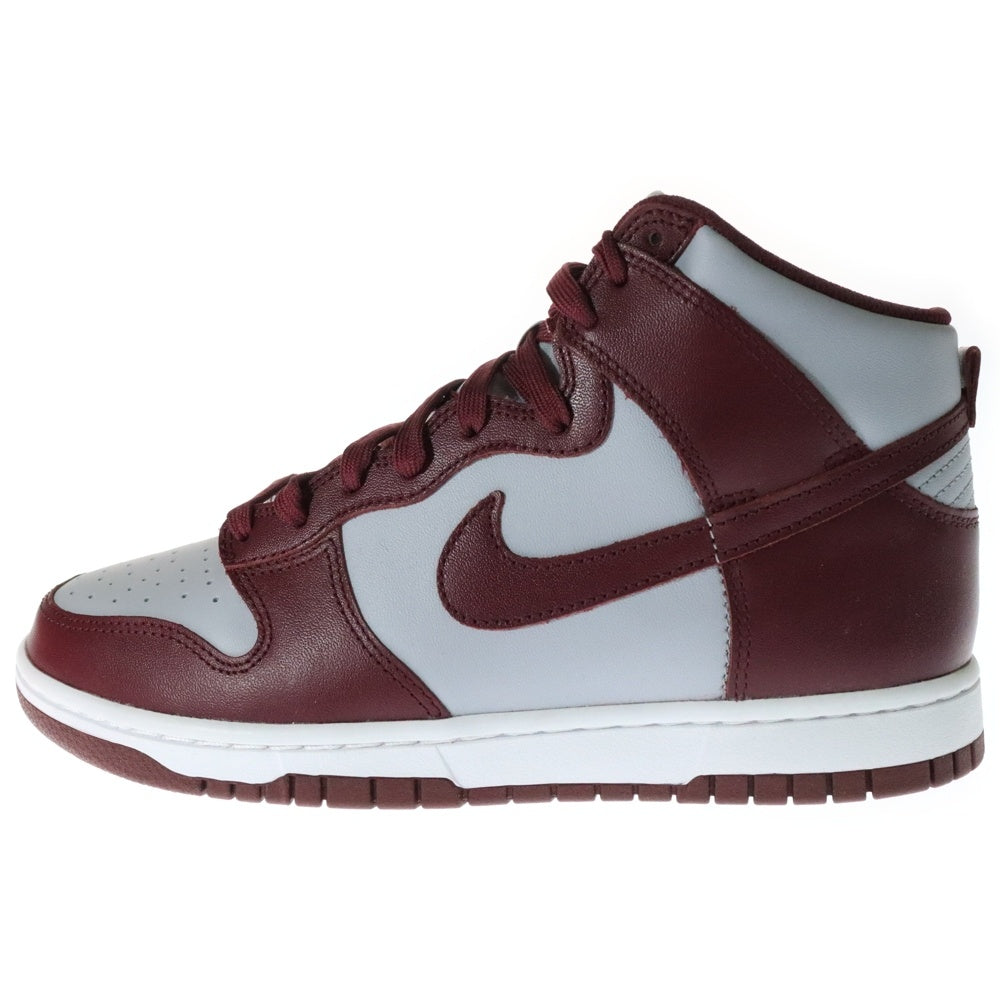 NIKE(ナイキ) DUNK HIGH DARK BEETROOT AND WOLF GREY ダンク ダークビートルート アンド ウルフグレー ハイカットスニーカー バーガンディー/グレー US8.5/26.5cm DD1399-600
