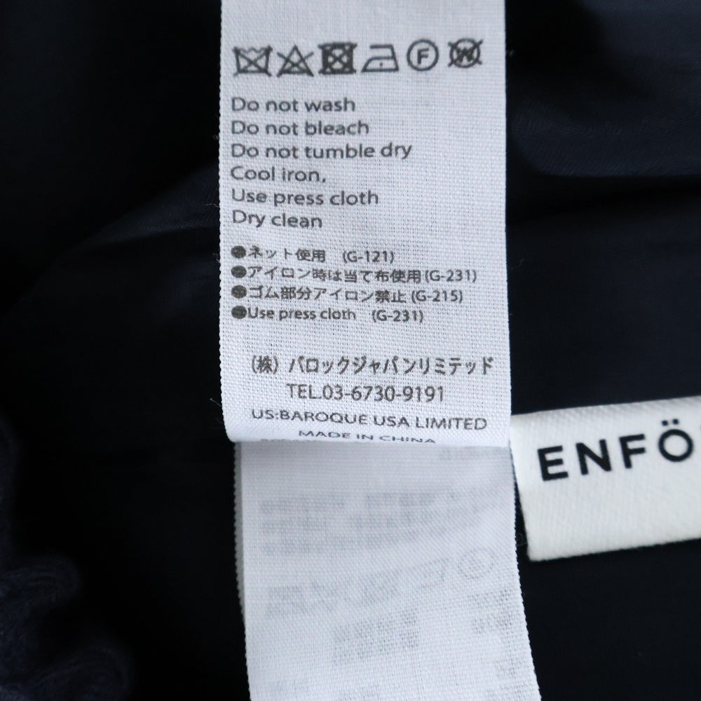 ENFOLD(エンフォルド) 22AW RELAX TROUSERS リラックストラウザー ウール混 イージースラックス ネイビー 300FA231-2000
