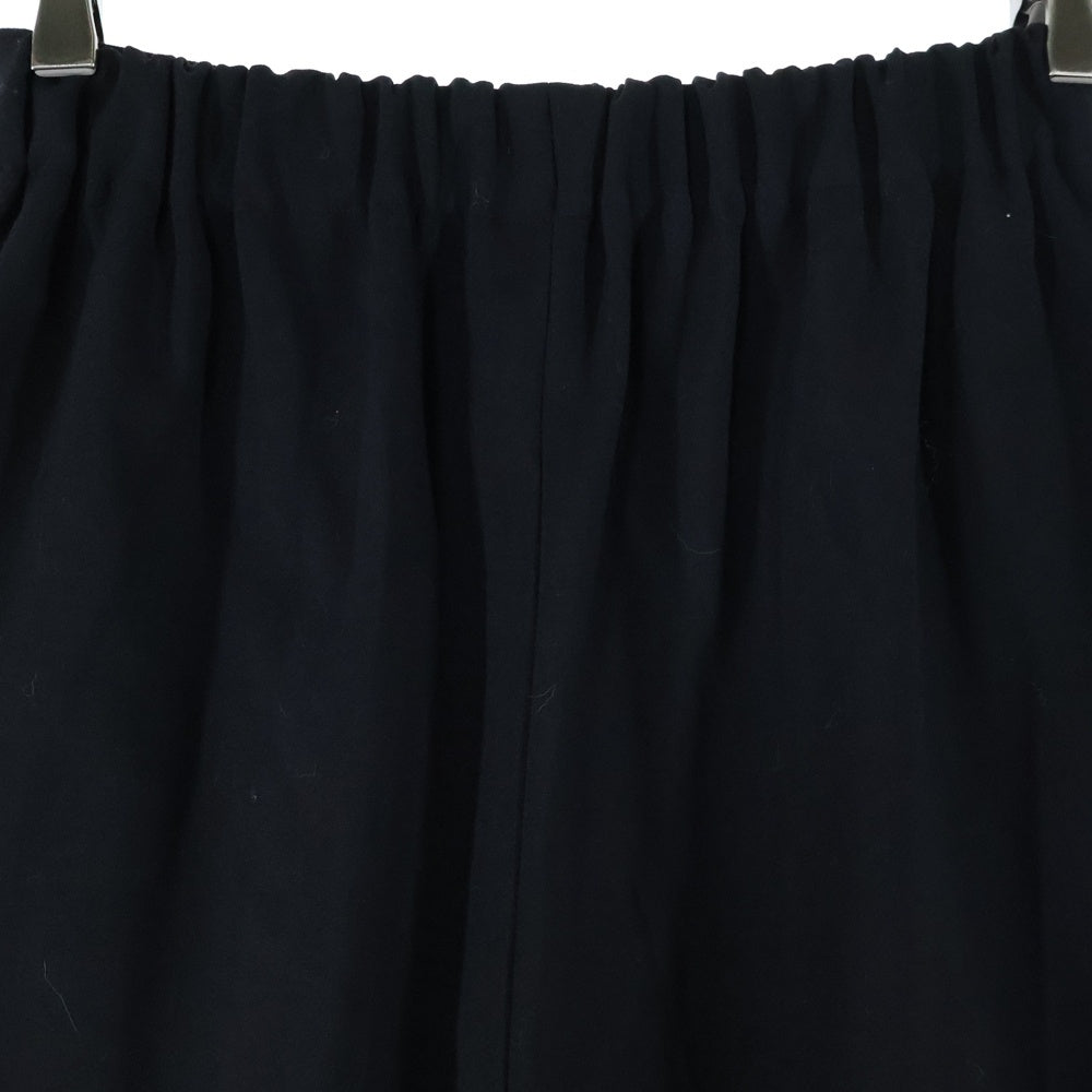 ENFOLD(エンフォルド) ダブルクロス クロップドパンツ イージースラックス ブラック 300DS231-0080