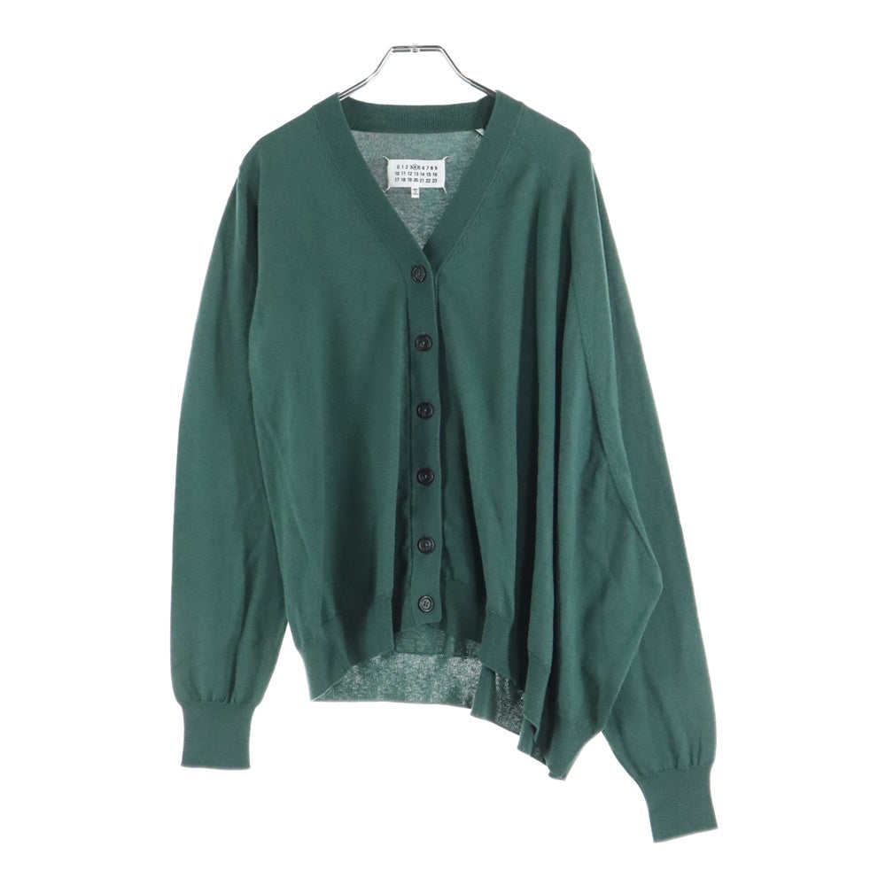Maison Margiela(メゾンマルジェラ) COTTON CARDIGAN カシミヤ混 コットンカーディガン グリーン レディース S51HA1037