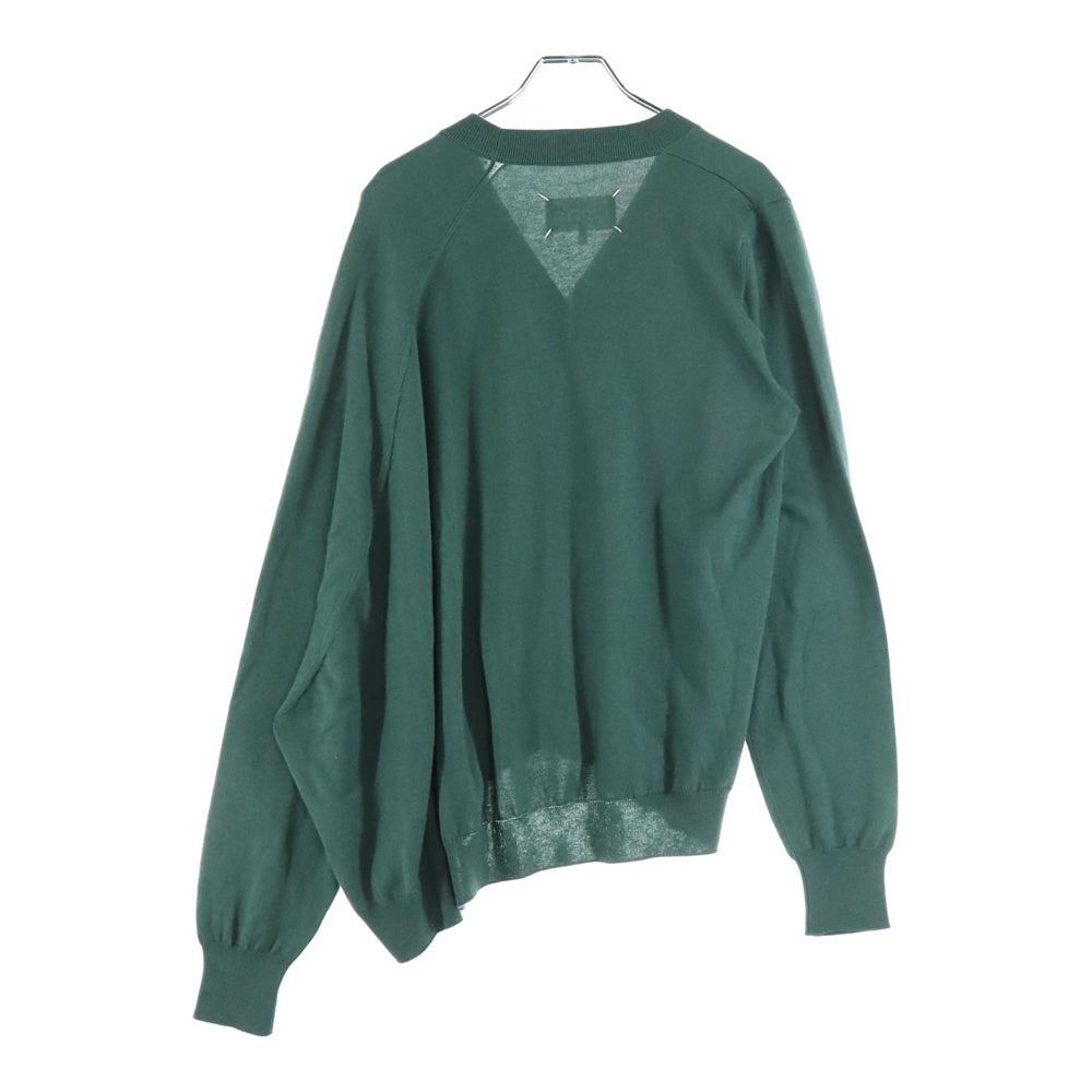Maison Margiela(メゾンマルジェラ) COTTON CARDIGAN カシミヤ混 コットンカーディガン グリーン レディース S51HA1037