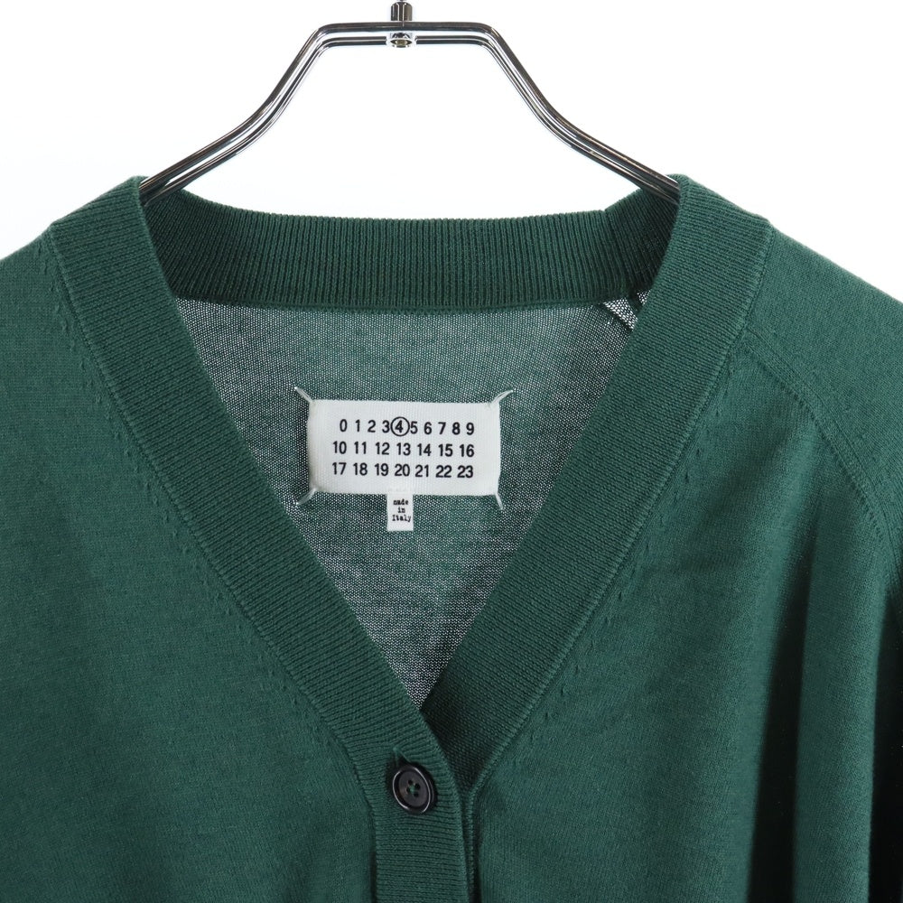 Maison Margiela(メゾンマルジェラ) COTTON CARDIGAN カシミヤ混 コットンカーディガン グリーン レディース S51HA1037