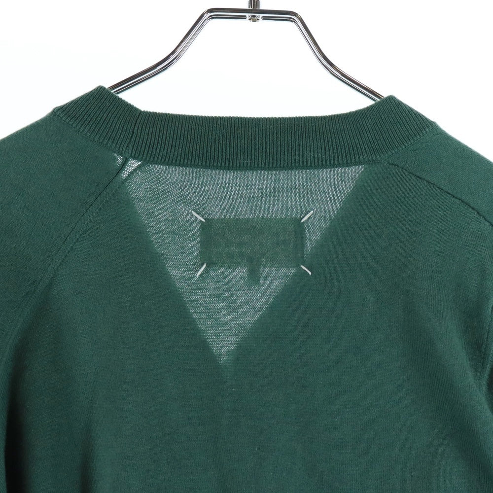 Maison Margiela(メゾンマルジェラ) COTTON CARDIGAN カシミヤ混 コットンカーディガン グリーン レディース S51HA1037