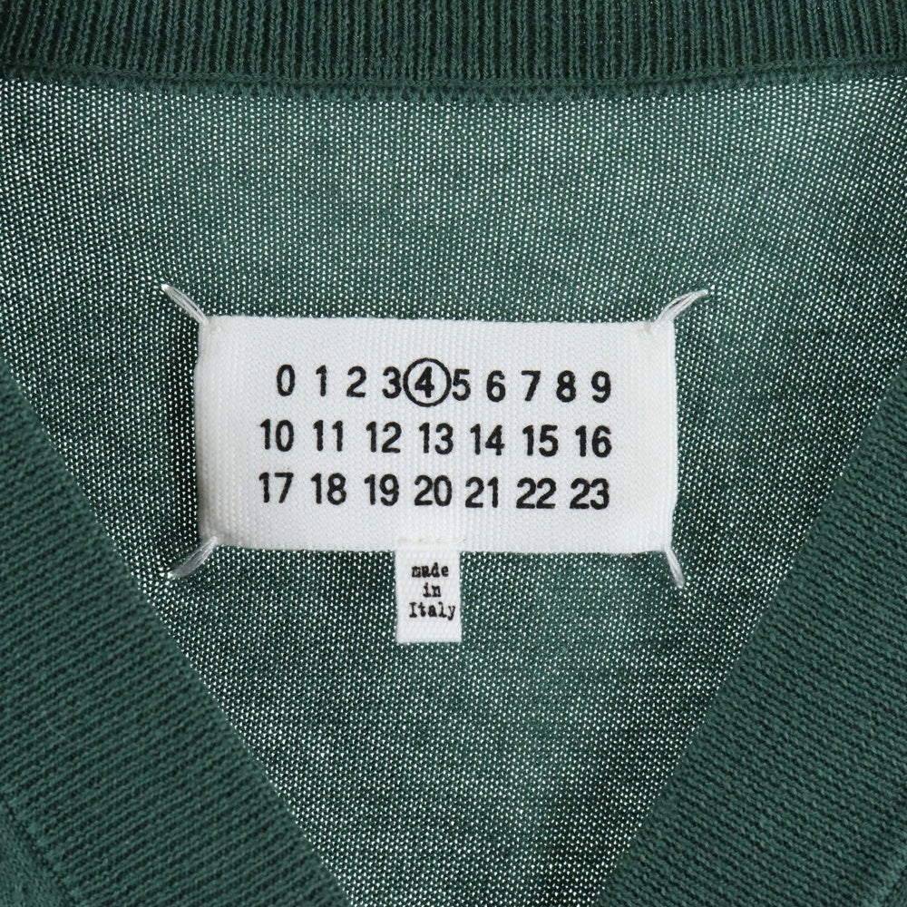 Maison Margiela(メゾンマルジェラ) COTTON CARDIGAN カシミヤ混 コットンカーディガン グリーン レディース S51HA1037
