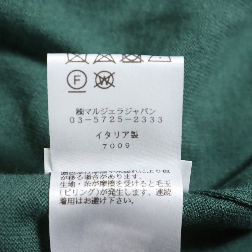 Maison Margiela(メゾンマルジェラ) COTTON CARDIGAN カシミヤ混 コットンカーディガン グリーン レディース S51HA1037