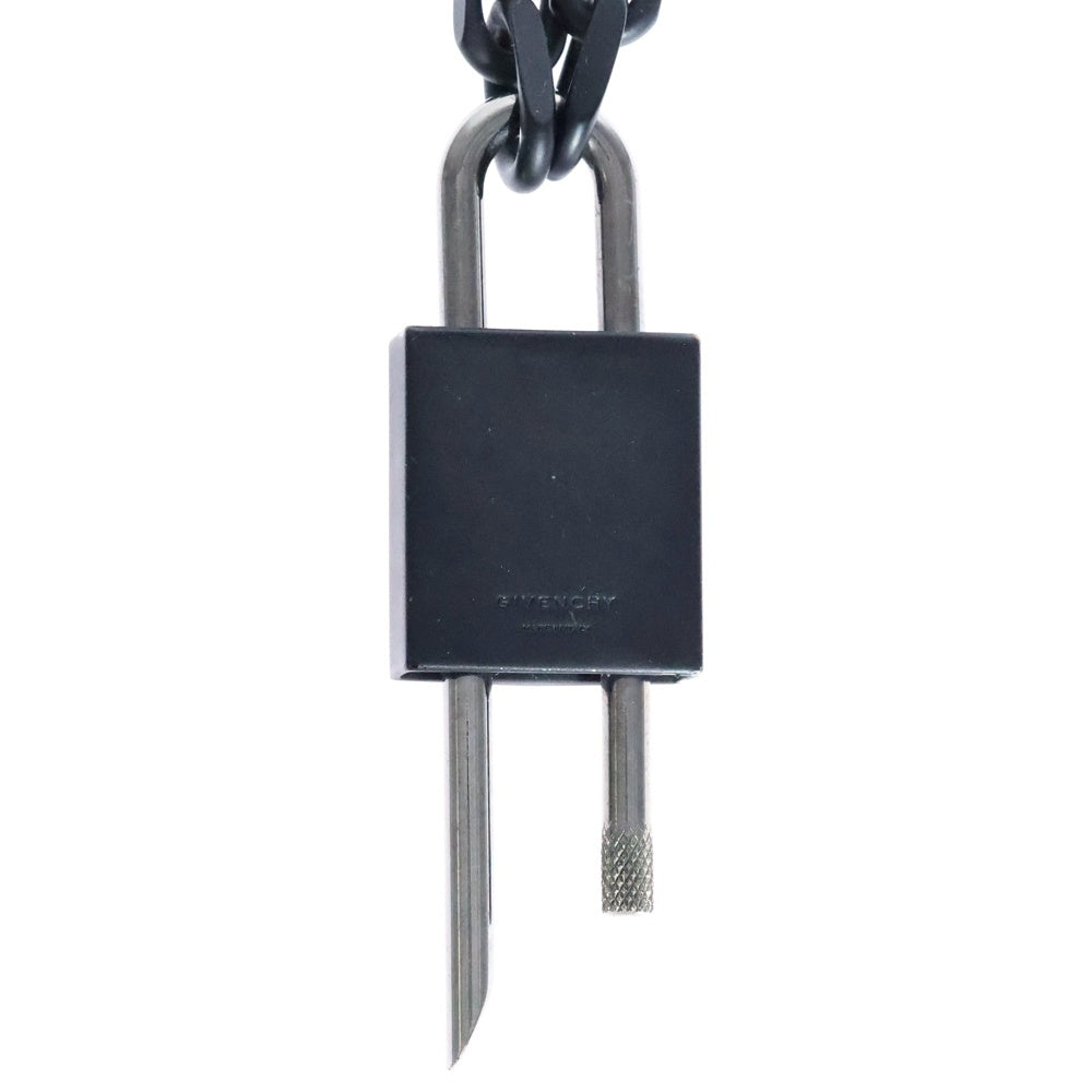 GIVENCHY(ジバンシィ) 南京錠 チェーン ロックネックレス シルバー/ブラック