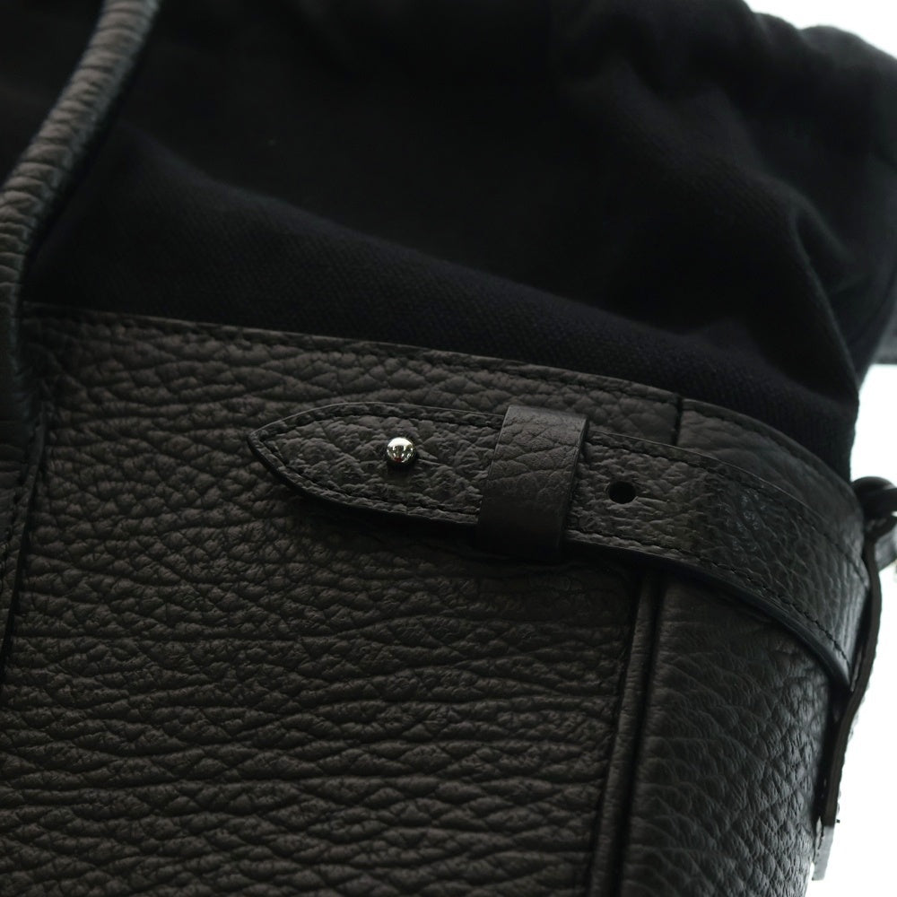 Maison Margiela 11(メゾンマルジェラ11) 5AC 2WAYバッグ トートバッグ ショルダーバッグ レザー ブラック SB1WD0001