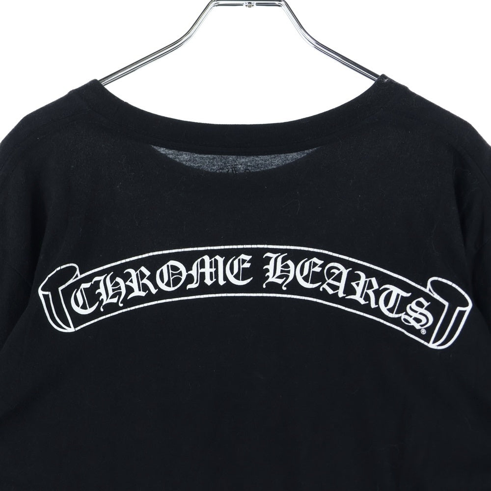 CHROME HEARTS(クロムハーツ) MLTCOL CEM CRS LS TEE セメタリークロスプリント スクロールラベル クルーネック長袖Tシャツ カットソー マルチカラー