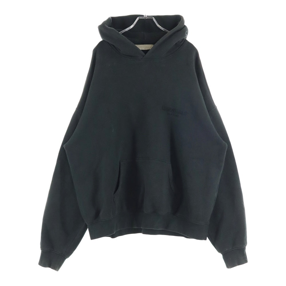FOG Essentials(エフオージー エッセンシャルズ) フェルトロゴ スウェットプルオーバーパーカー フーディー ブラック