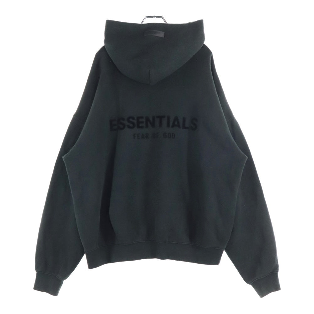 FOG Essentials(エフオージー エッセンシャルズ) フェルトロゴ スウェットプルオーバーパーカー フーディー ブラック