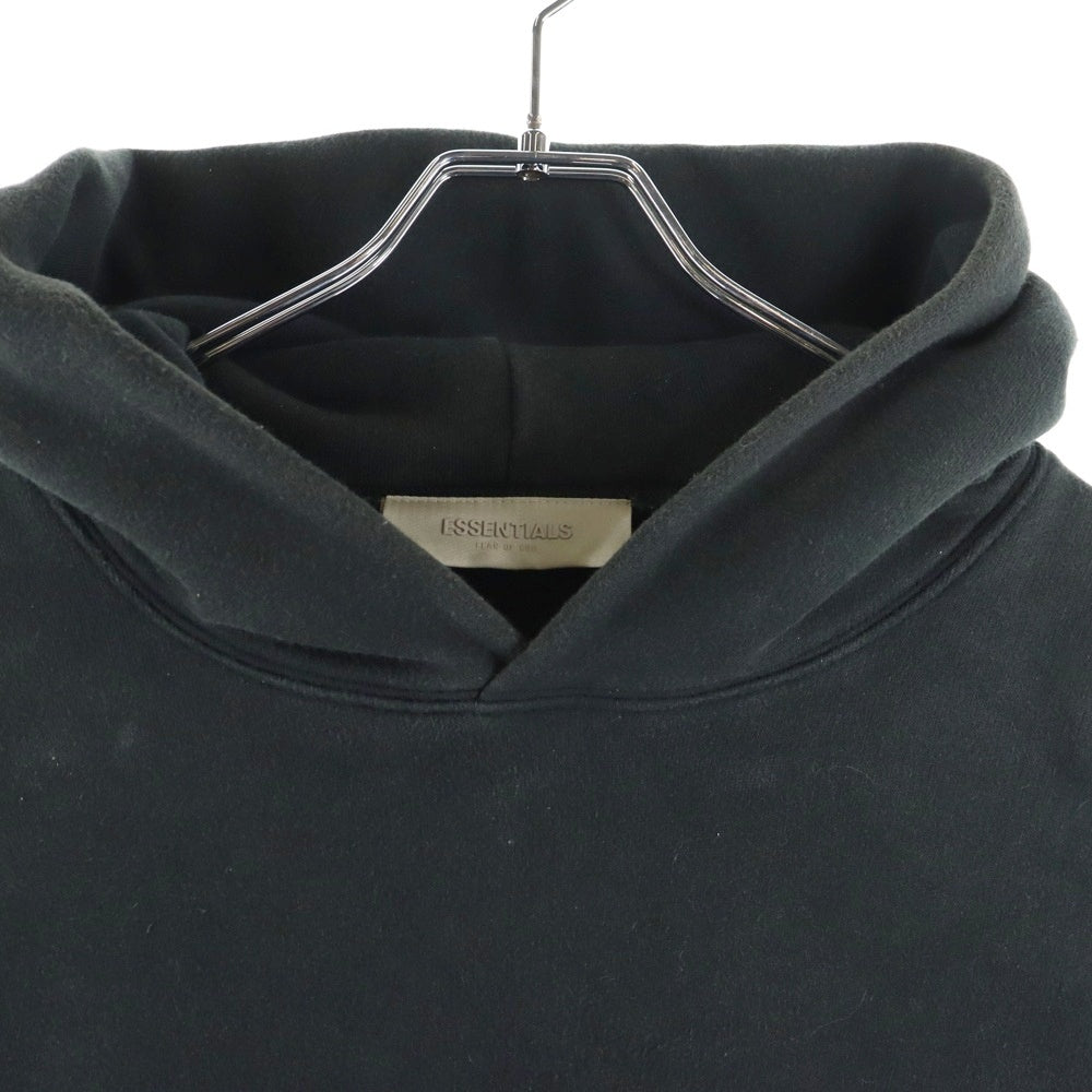FOG Essentials(エフオージー エッセンシャルズ) フェルトロゴ スウェットプルオーバーパーカー フーディー ブラック