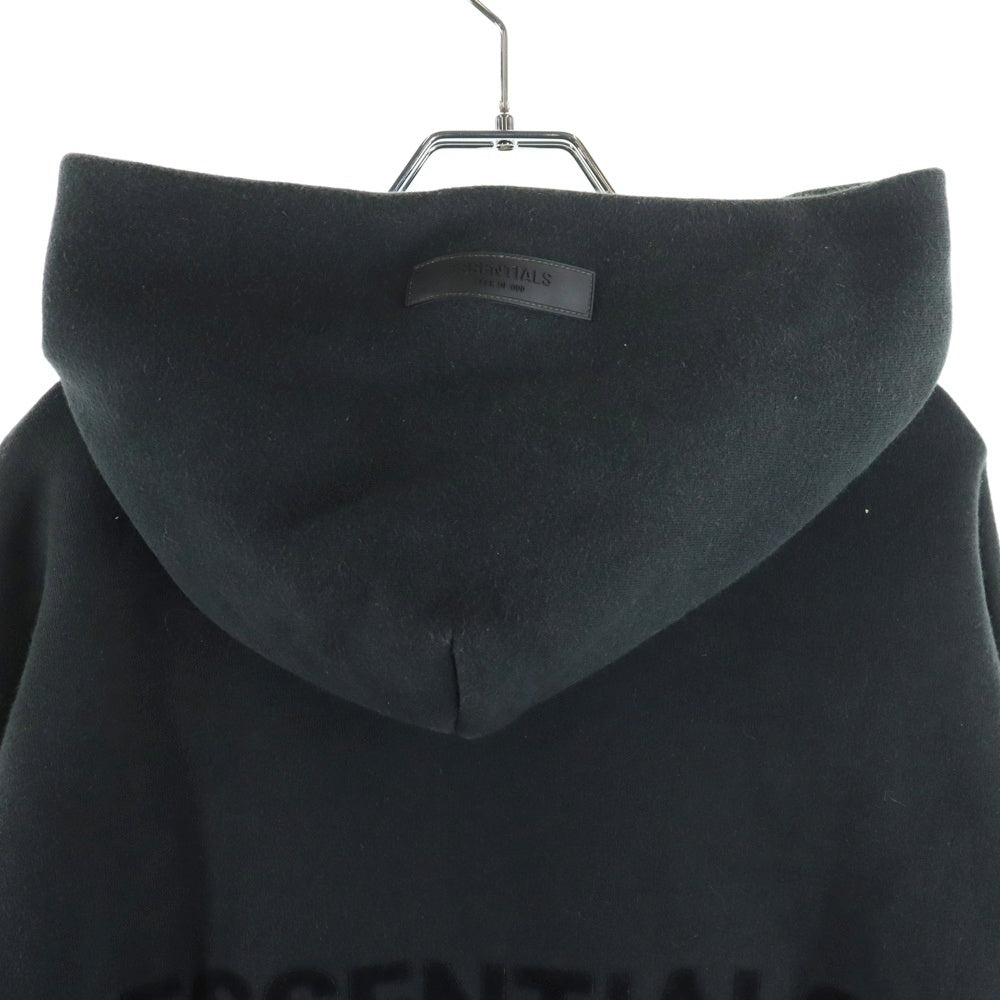 FOG Essentials(エフオージー エッセンシャルズ) フェルトロゴ スウェットプルオーバーパーカー フーディー ブラック