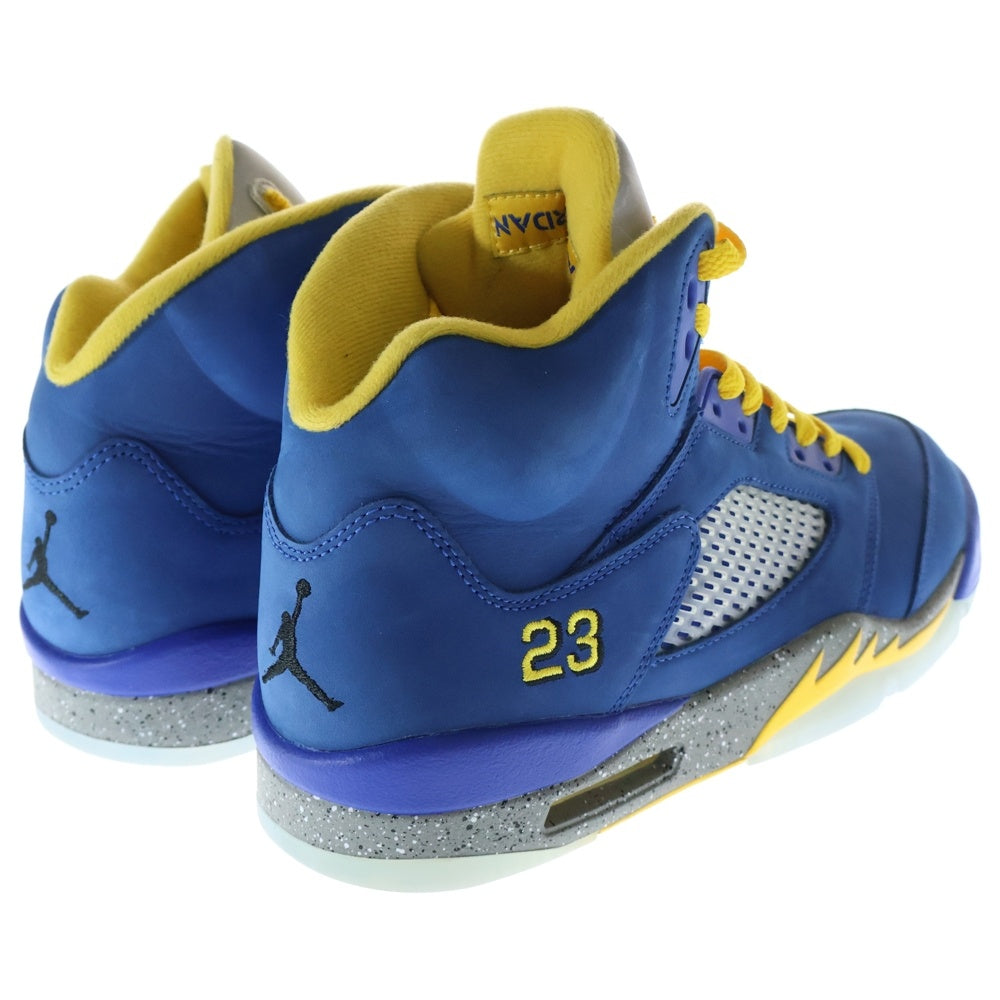 NIKE(ナイキ) AIR JORDAN 5 JSP LANEY エア ジョーダン 5 JSP レイニー ハイカットスニーカー ブルー/イエロー US10.5/28.5cm CD2720-400