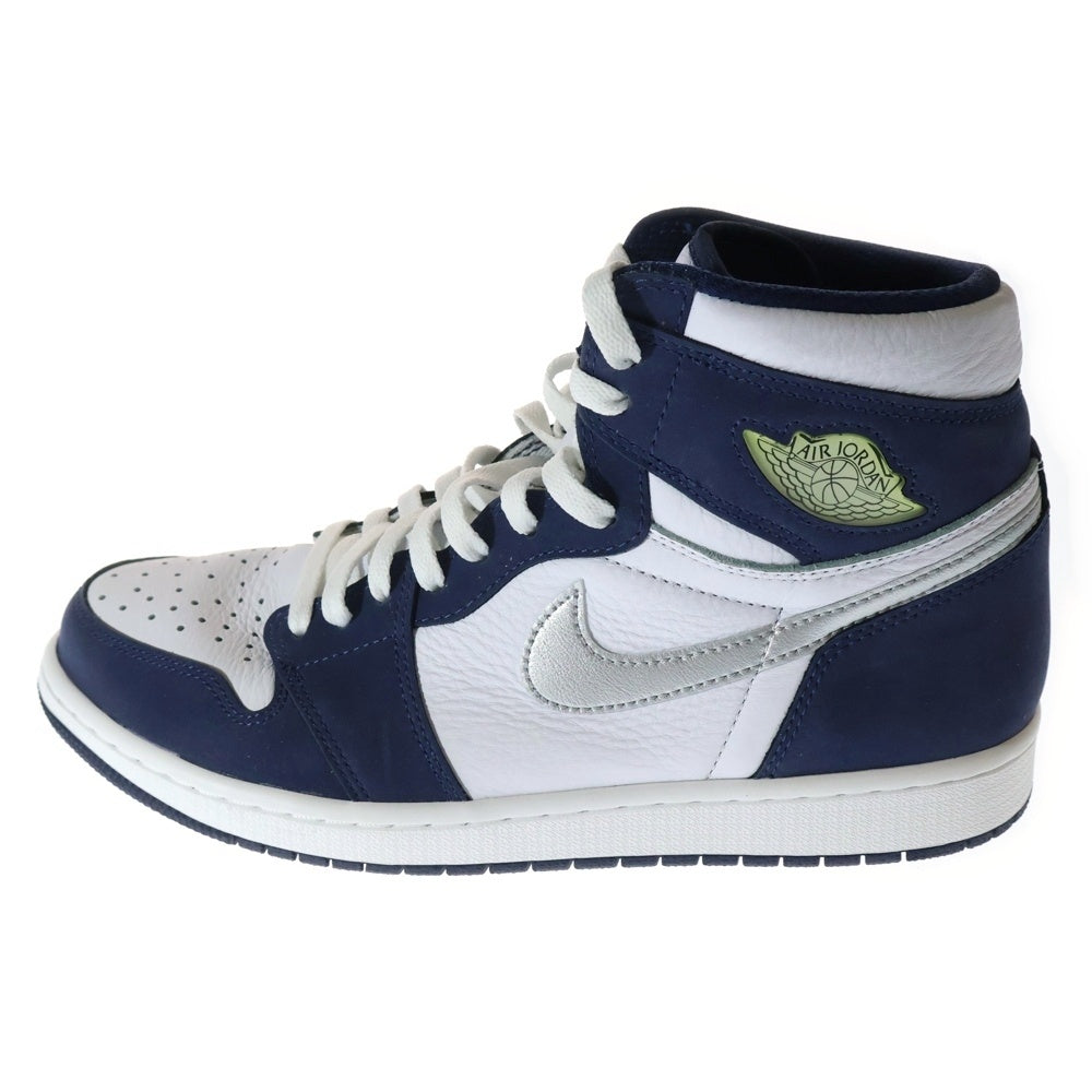 NIKE(ナイキ) AIR JORDAN 1 HIGH OG CO.JP MIDNIGHT NAVY 2020 エアジョーダン 1 ミッドナイトネイビー ハイカットスニーカー ホワイト/ネイビー US11/29cm DC1788-100