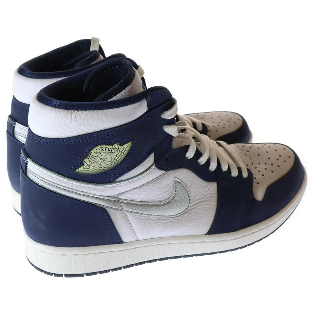 NIKE(ナイキ) AIR JORDAN 1 HIGH OG CO.JP MIDNIGHT NAVY 2020 エアジョーダン 1 ミッドナイトネイビー ハイカットスニーカー ホワイト/ネイビー US11/29cm DC1788-100