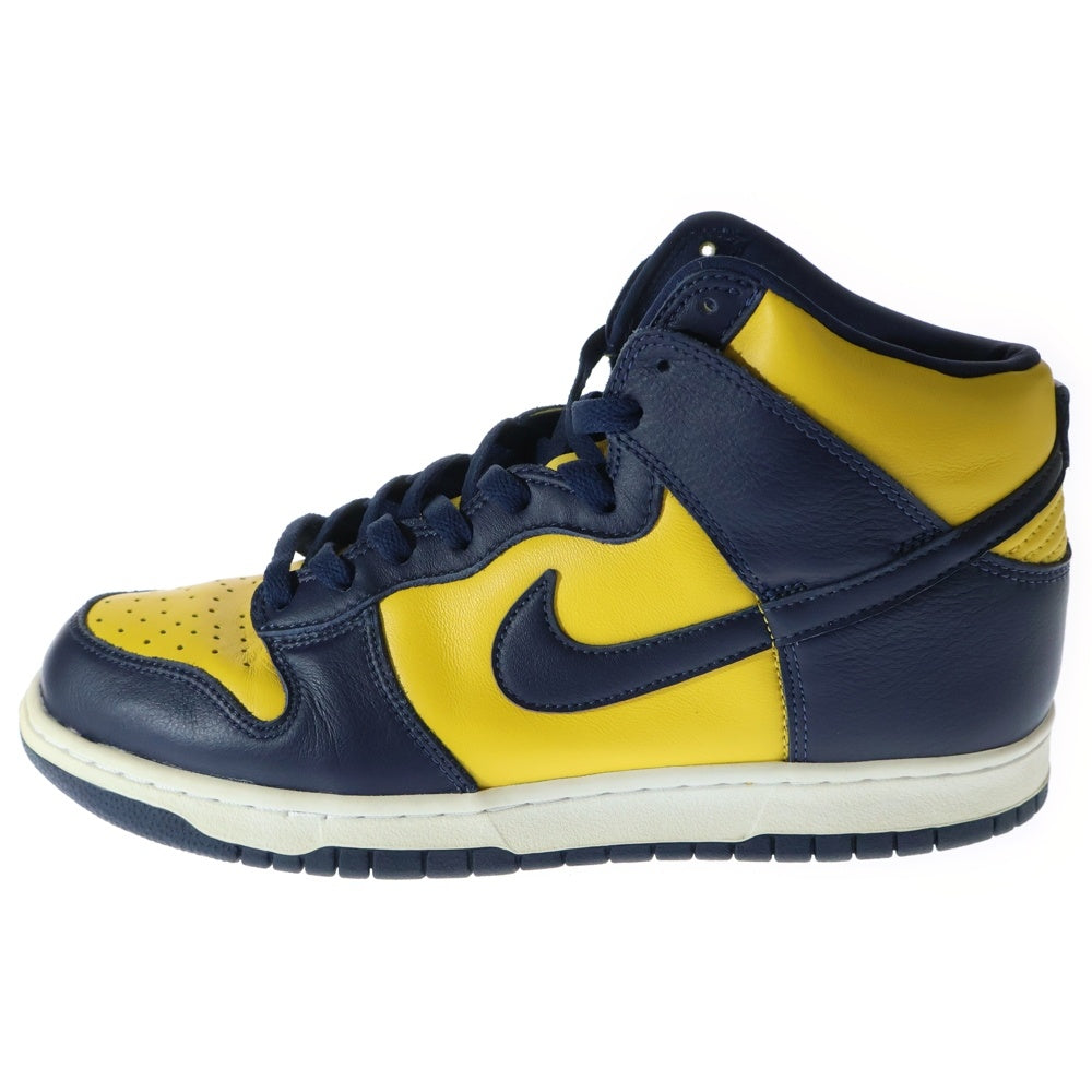 NIKE(ナイキ) DUNK HIGH MICHIGAN ダンク ミシガン ハイカットスニーカー ネイビー/イエロー US11/29cm CZ8149-700