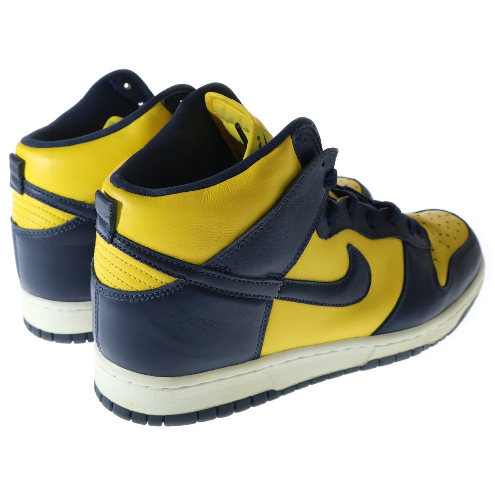 NIKE(ナイキ) DUNK HIGH MICHIGAN ダンク ミシガン ハイカットスニーカー ネイビー/イエロー US11/29cm CZ8149-700