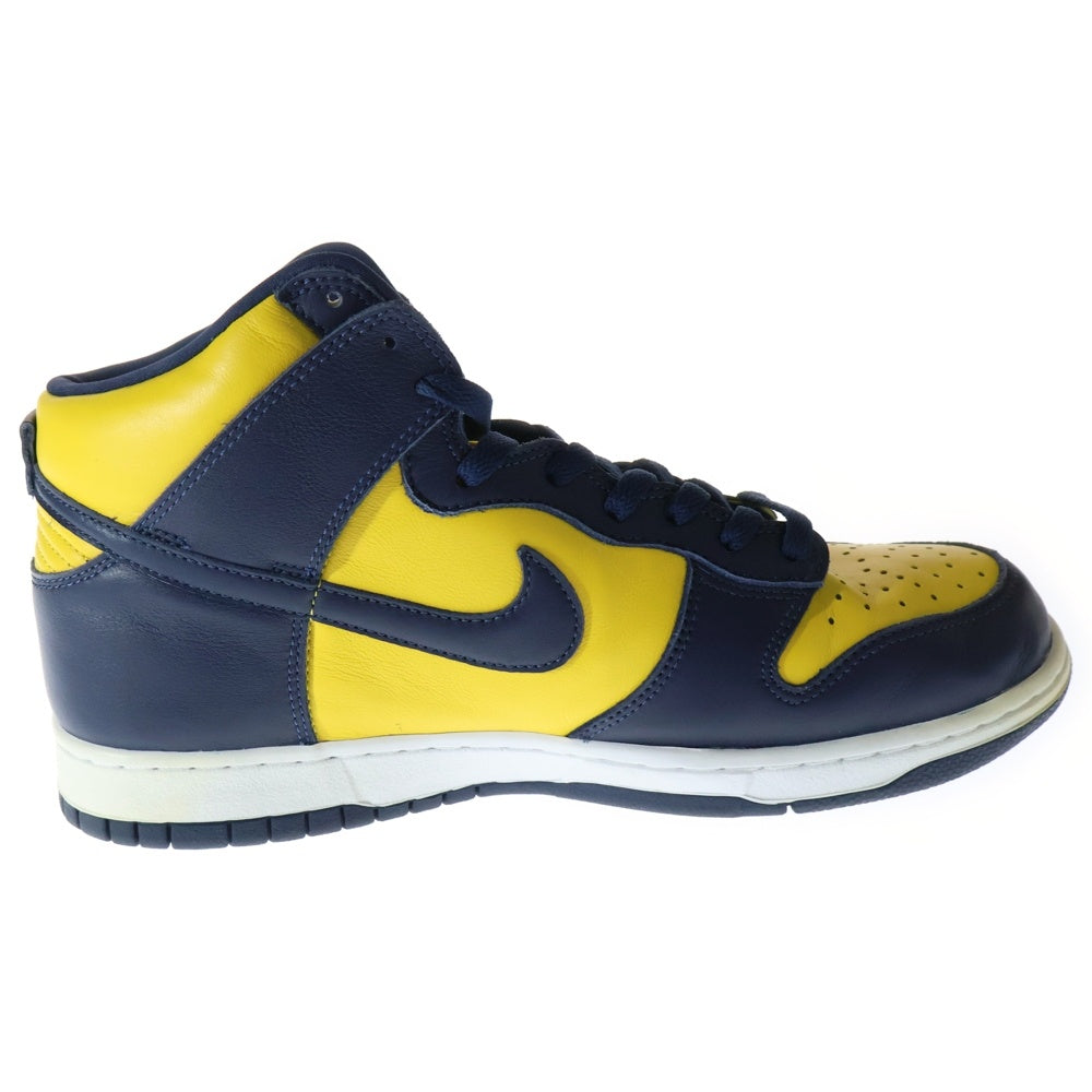NIKE(ナイキ) DUNK HIGH MICHIGAN ダンク ミシガン ハイカットスニーカー ネイビー/イエロー US11/29cm CZ8149-700