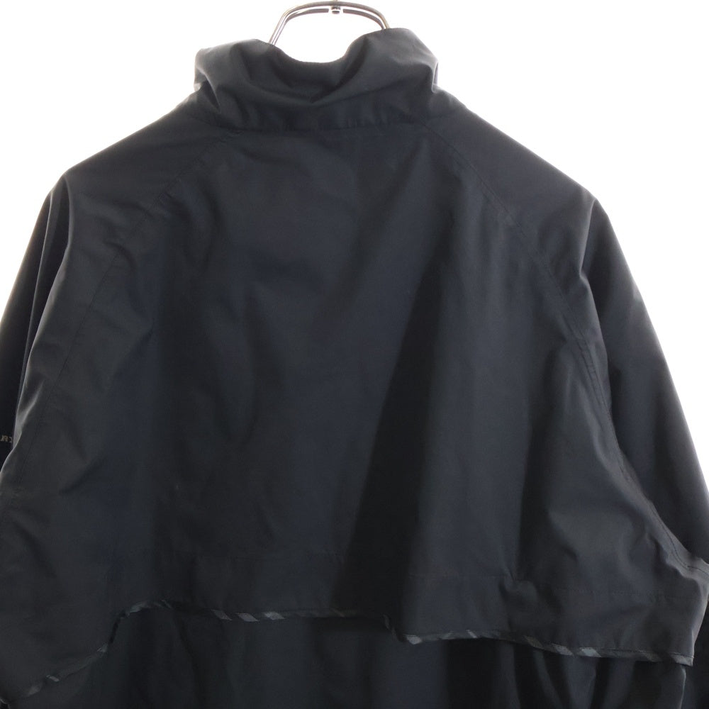 BURBERRY(バーバリー) GOLF ゴルフ ラバーロゴ 裏地 ノバチェック ジップアップ ジャケット ブラック BFP40-060-09