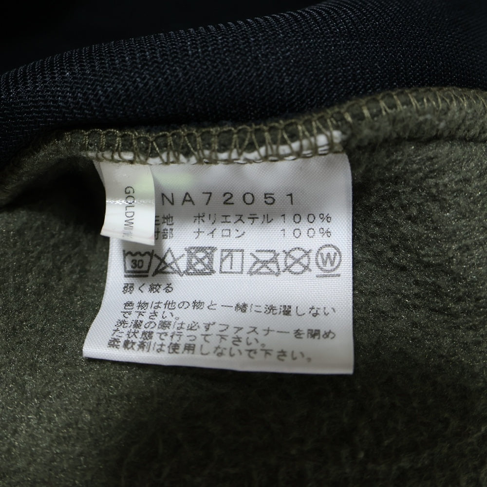 THE NORTH FACE(ザノースフェイス) DENALI JACKET デナリ ナイロン切り替えジップアップボアジャケット ブルゾン ブラック/カーキー NA72051