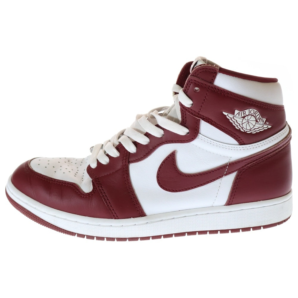 NIKE(ナイキ) AIR JORDAN 1 RETRO HIGH OG ARTISANAL RED エアジョーダン1 レトロ アーティザナルレッド ハイカットスニーカー ホワイト/レッド US10/28cm DZ5485-160