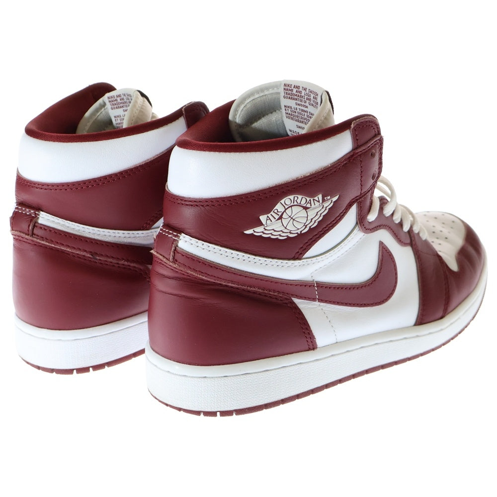 NIKE(ナイキ) AIR JORDAN 1 RETRO HIGH OG ARTISANAL RED エアジョーダン1 レトロ アーティザナルレッド ハイカットスニーカー ホワイト/レッド US10/28cm DZ5485-160