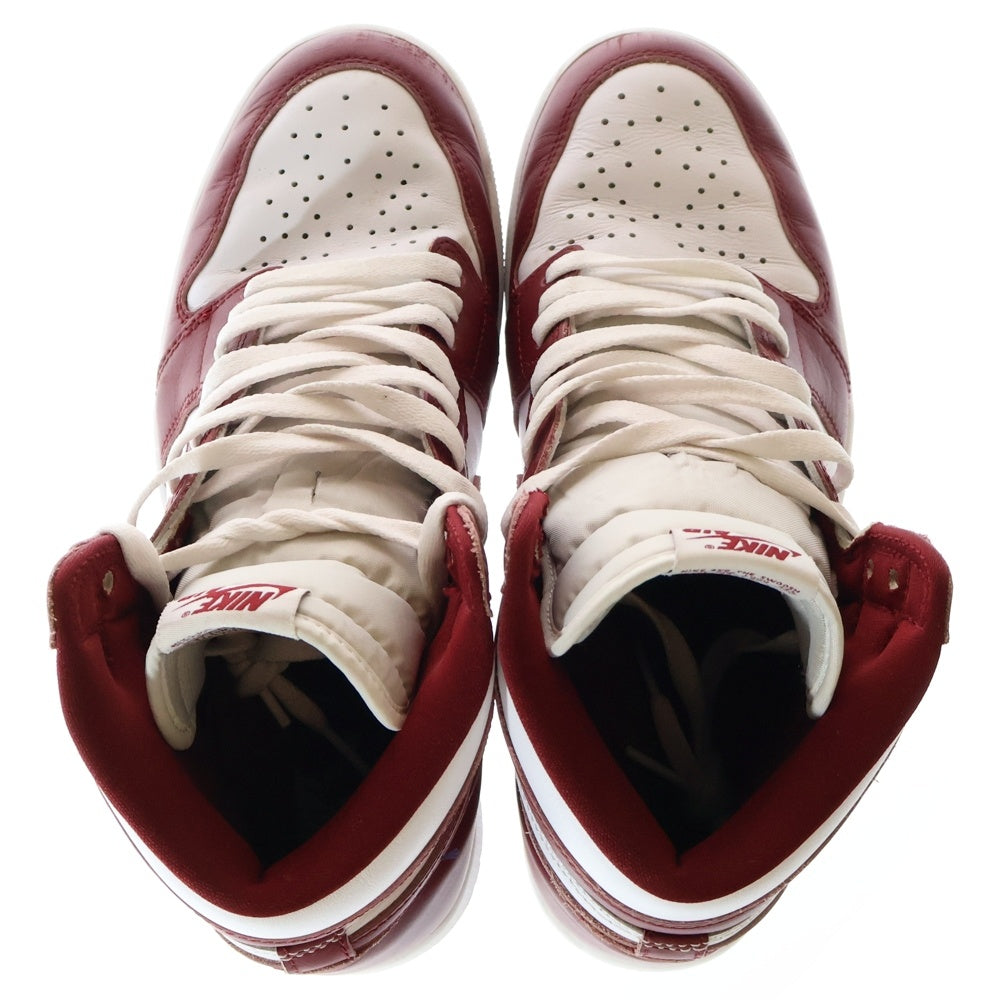 NIKE(ナイキ) AIR JORDAN 1 RETRO HIGH OG ARTISANAL RED エアジョーダン1 レトロ アーティザナルレッド ハイカットスニーカー ホワイト/レッド US10/28cm DZ5485-160