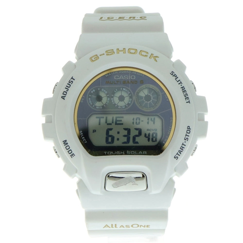 CASIO G-SHOCK(カシオ ジーショック) ×ICERC Japan アイサーチジャパン イルクジ2024 30周年モデル 20気圧防水 ソーラー電波 腕時計 ホワイト GW-6904K-7JR