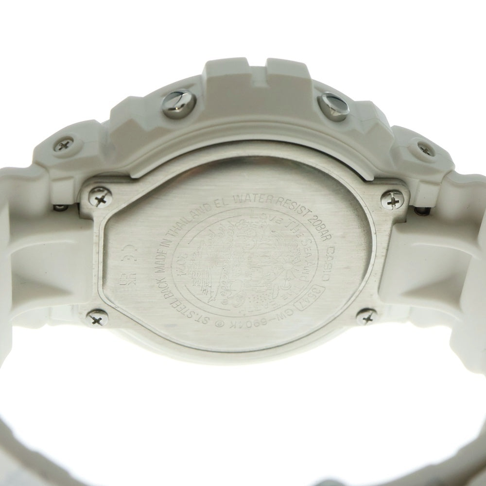 CASIO G-SHOCK(カシオ ジーショック) ×ICERC Japan アイサーチジャパン イルクジ2024 30周年モデル 20気圧防水 ソーラー電波 腕時計 ホワイト GW-6904K-7JR