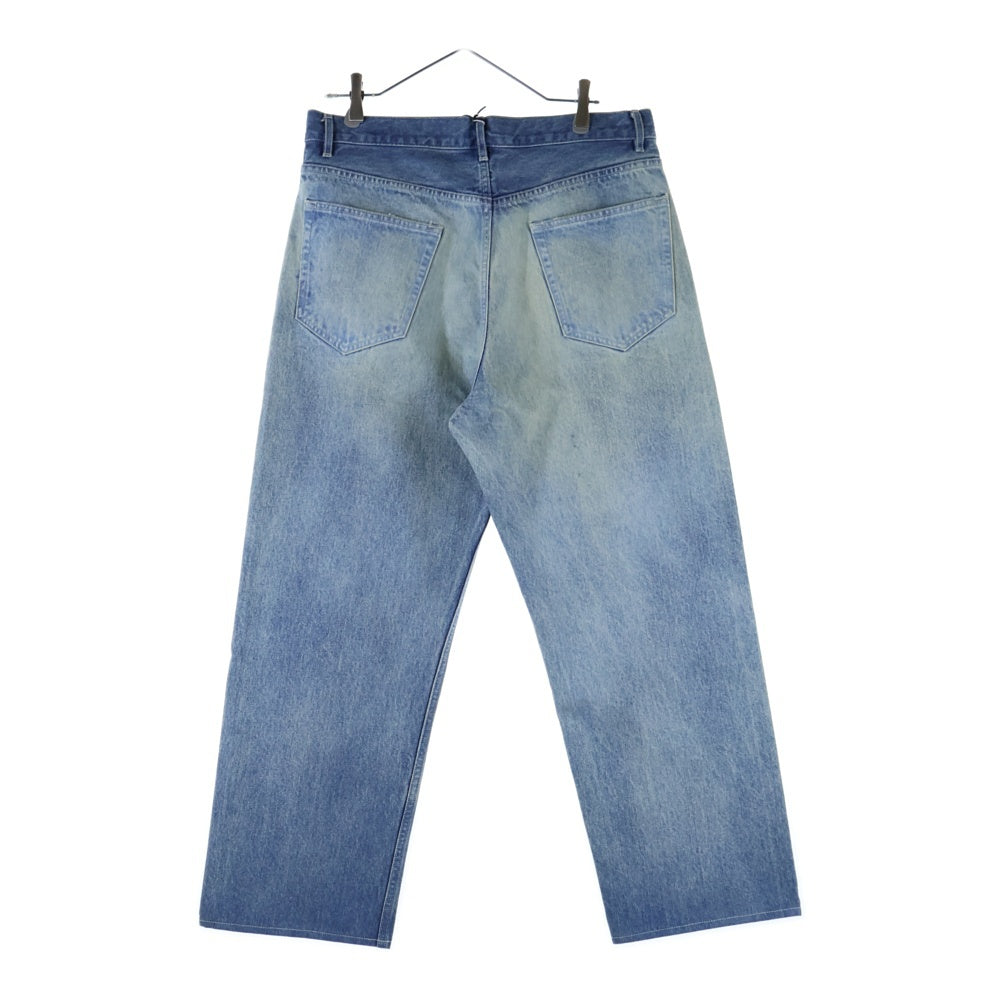 AURALEE(オーラリー) 25SS SELVEDGE LIGHT OZ DENIM BELTED PANTS セルヴィッチ ライトオンス デニムベルテッドパンツ インディゴ A25SP02SD