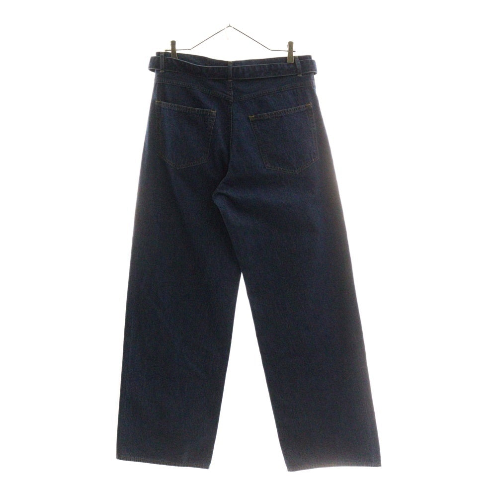 AURALEE(オーラリー) 25SS SELVEDGE LIGHT OZ DENIM BELTED PANTS セルヴィッチ ライトオンス デニムベルテッドパンツ インディゴ A25SP02SD