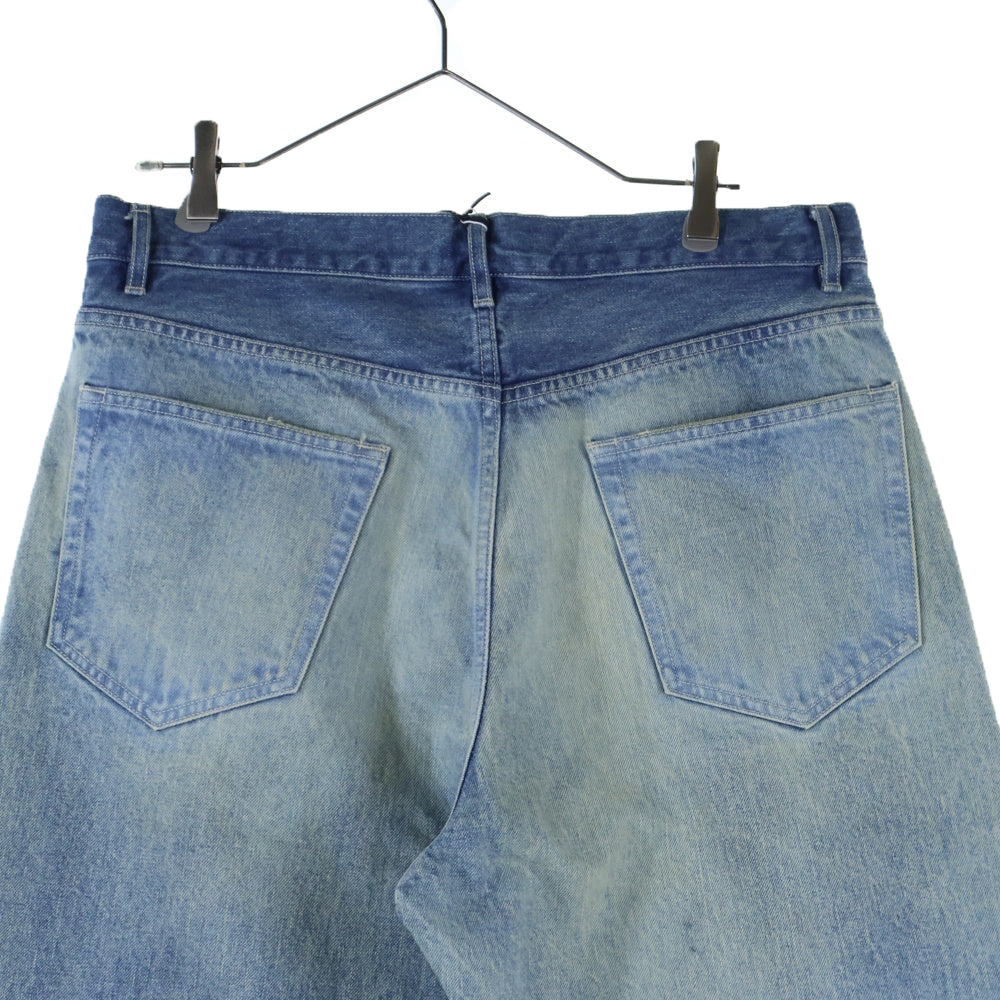AURALEE(オーラリー) 25SS SELVEDGE LIGHT OZ DENIM BELTED PANTS セルヴィッチ ライトオンス デニムベルテッドパンツ インディゴ A25SP02SD