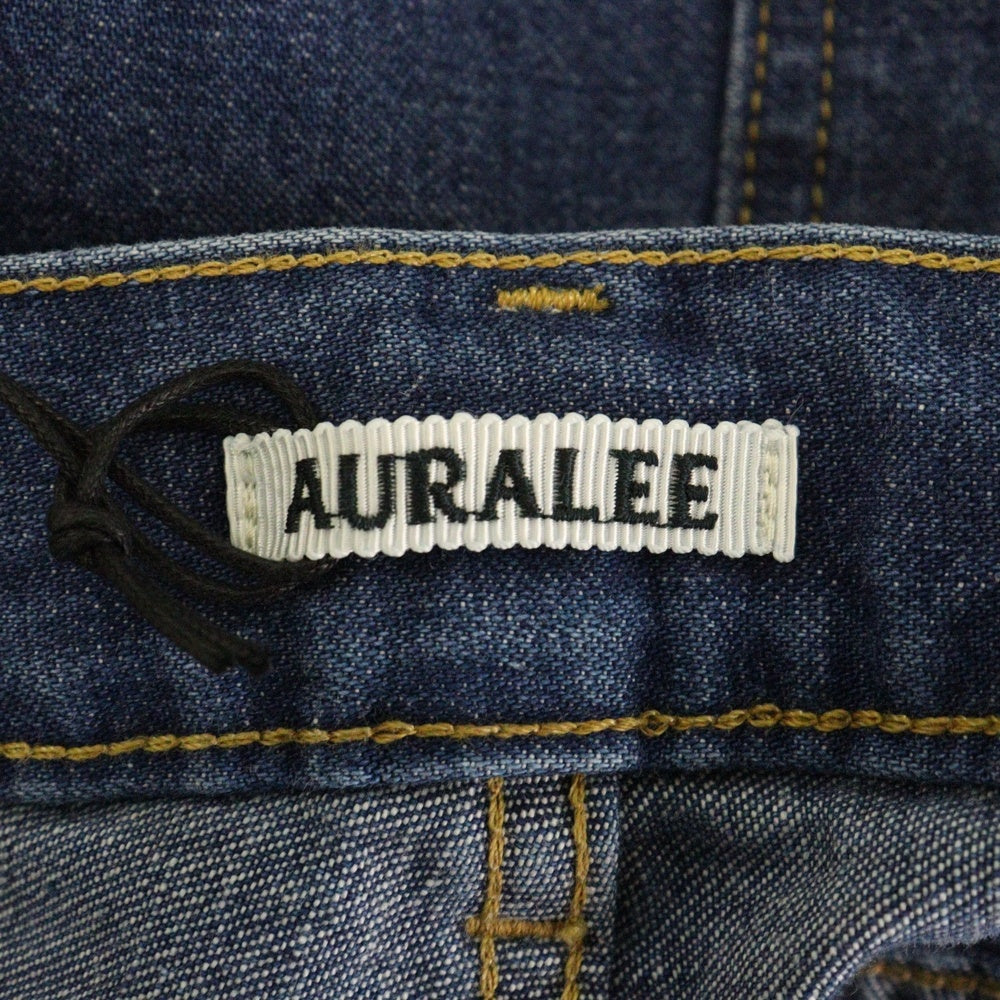 AURALEE(オーラリー) 25SS SELVEDGE LIGHT OZ DENIM BELTED PANTS セルヴィッチ ライトオンス デニムベルテッドパンツ インディゴ A25SP02SD